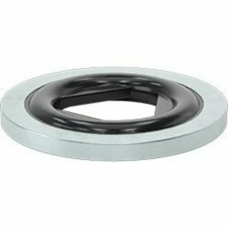 BSC PREFERRED Pressure-Rated Metal-Bonded Sealing Washer for Nuts and Washers 1/2 Screw 0.510 ID 1 OD, 5PK 93781A033